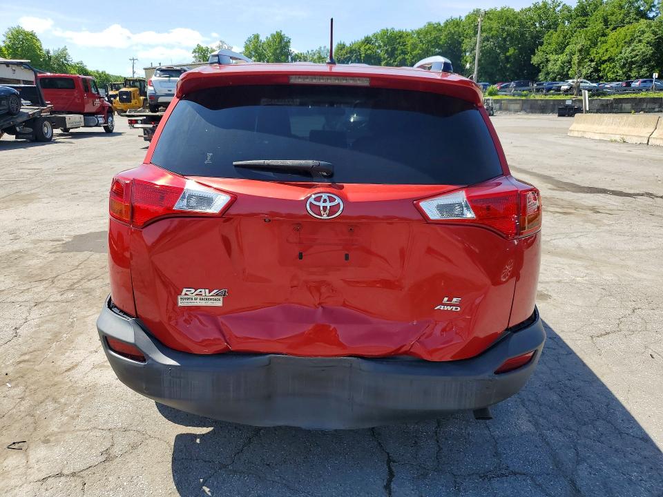 2015 Toyota Rav 4 VIN JTMBFREV3FJ032783 COPART salvage auction — REAR END, Ny - Mv-907A Salvage Certificate, sold $400 on 2026-07-30 (photo 6)