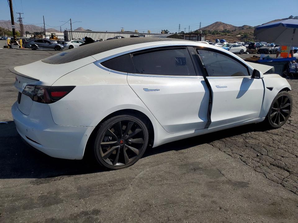 2020 Tesla Model 3 VIN 5YJ3E1EA5LF743863 COPART salvage auction — FRONT END, Ca - Dis/Dlr/Exp Only Clean Title (P), sold $2,400 on 2026-07-27 (photo 3)