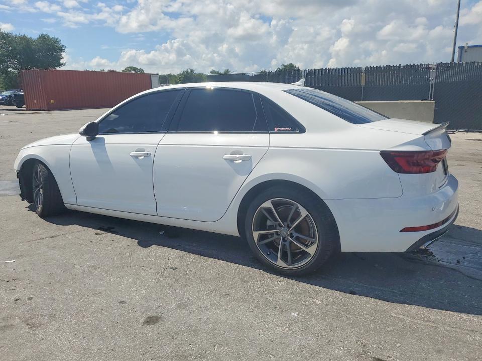 2019 Audi A4 VIN WAUGMAF41KN016942 COPART salvage auction — FRONT END, Fl - Cert Of Title Slvg Rebuildable, sold $3,000 on 2026-07-14 (photo 2)