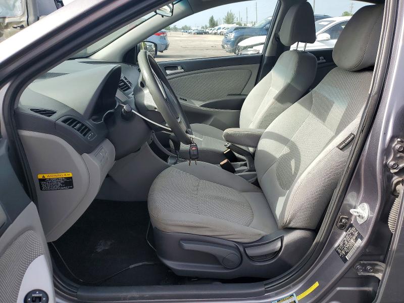 2014 Hyundai Accent VIN KMHCT4AE0EU637116 COPART salvage auction — FRONT END, Fl - Certificate Of Title (P), sold $1,000 on 2026-07-29 (photo 7)