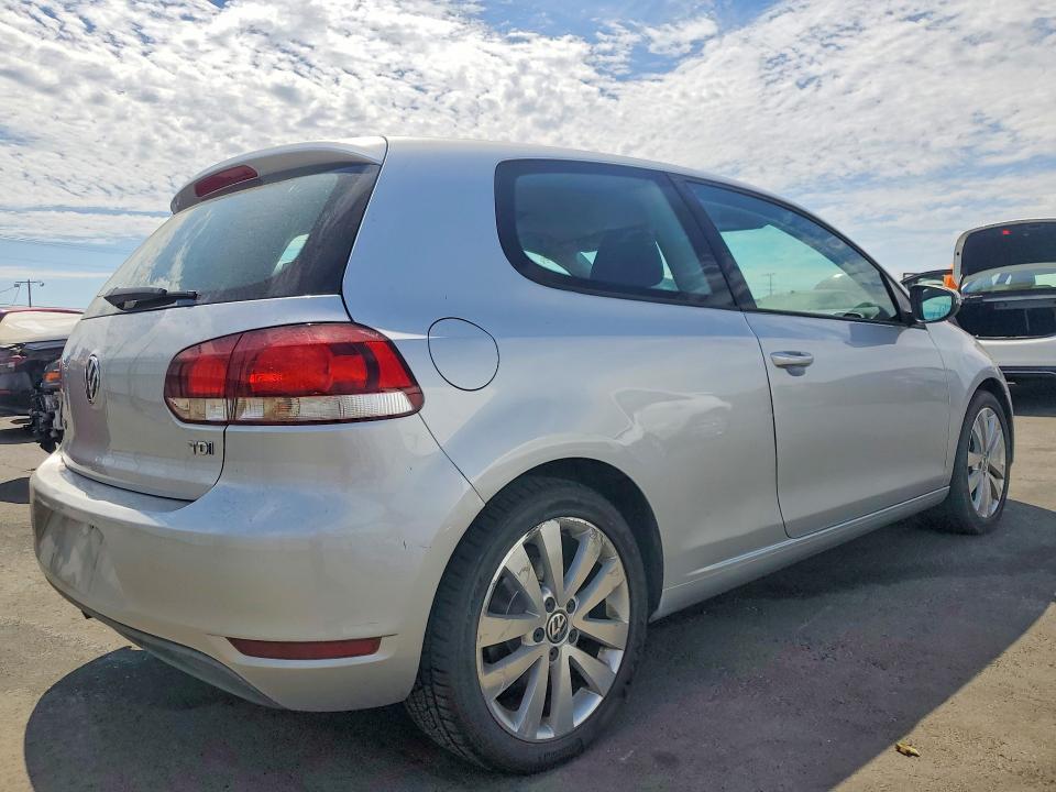 2012 Volkswagen Golf VIN WVWMM7AJ5CW292249 COPART salvage auction — MECHANICAL, Ca - Salvage Certificate, sold $675 on 2026-08-19 (photo 3)