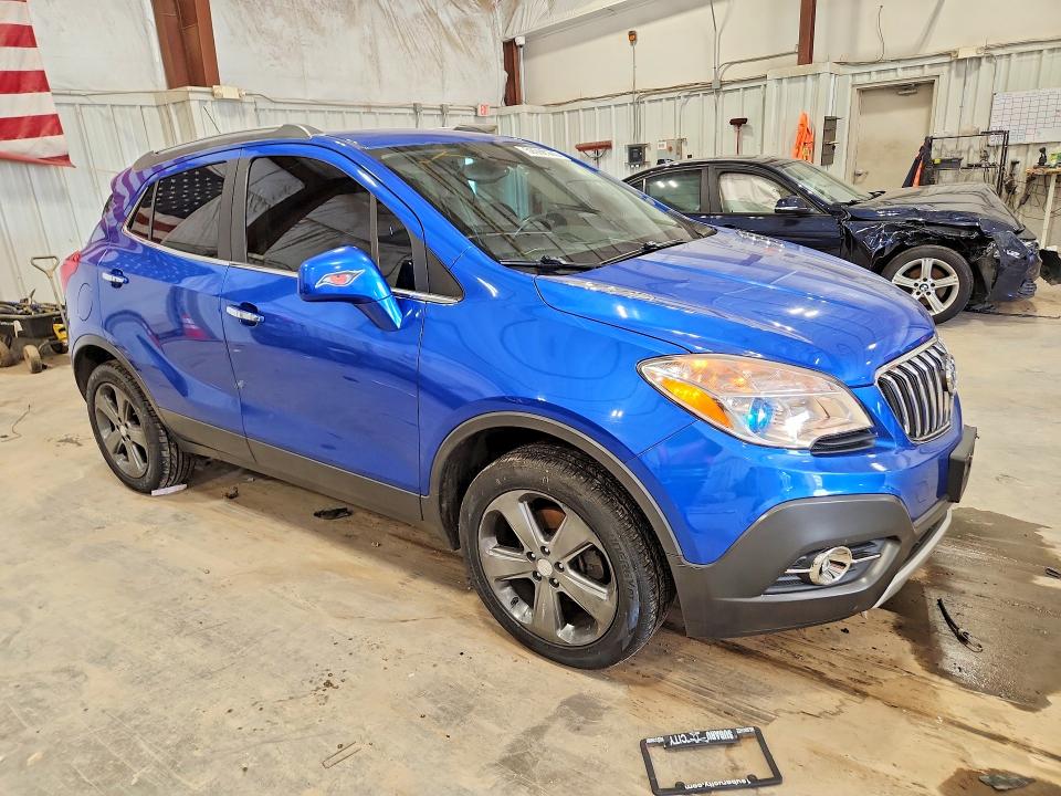 2013 Buick Encore VIN KL4CJBSBXDB132143 COPART salvage auction — WATER/FLOOD, WI - CERT OF TITLE-FLOOD DAMAGED, sold $950 on 2026-07-22 (photo 4)