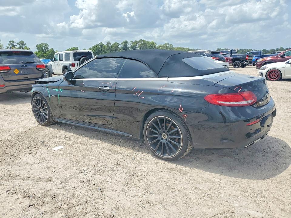 2018 Mercedes-benz C-klasse VIN WDDWK4JB6JF649415 COPART salvage auction — FRONT END, Tx - Salvage Vehicle Title, sold $5,900 on 2026-08-14 (photo 2)