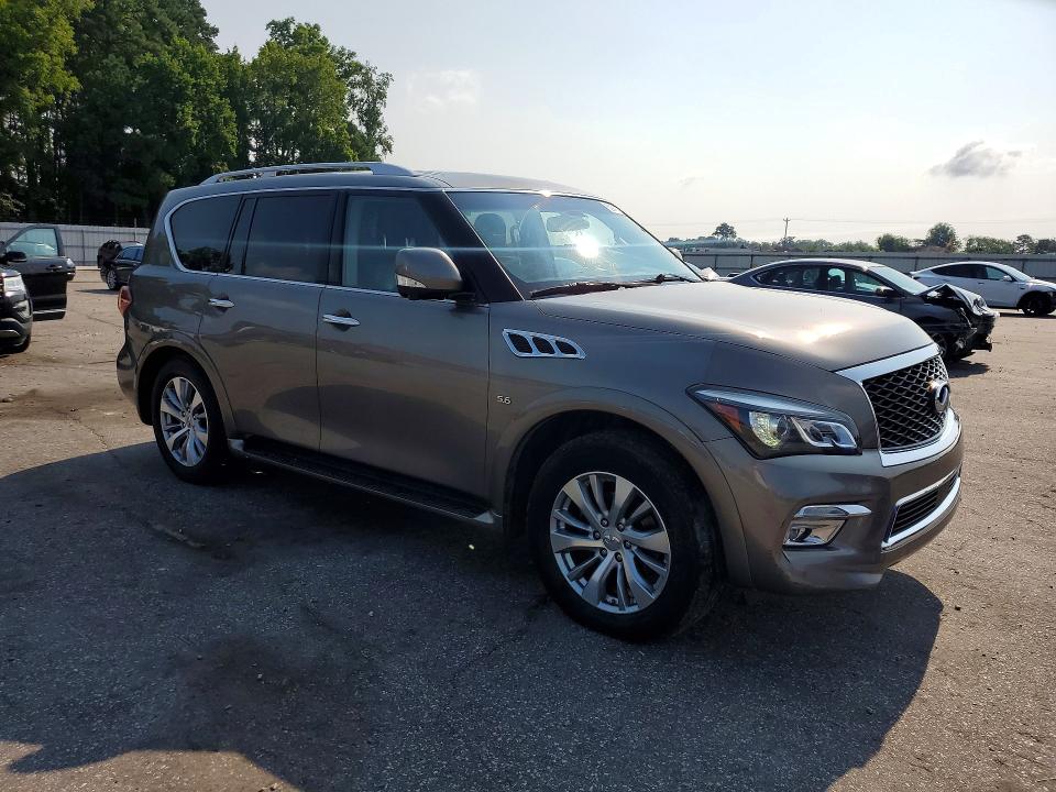 2017 Infiniti QX80 VIN JN8AZ2NF7H9645243 COPART salvage auction — MINOR DENT/SCRATCHES, Nc - Dealer Only Clean Title, sold $3,050 on 2026-09-08 (photo 4)