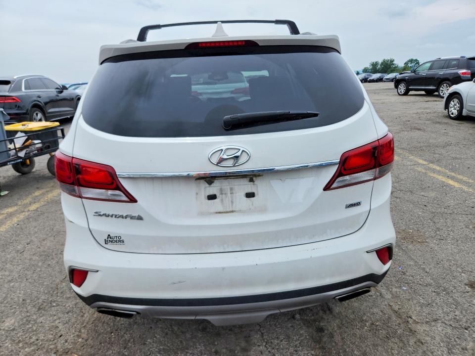 2017 Hyundai Santa fe VIN KM8SMDHF4HU228239 COPART salvage auction — NORMAL WEAR, PA - CERT OF TITLE, sold $3,100 on 2026-07-31 (photo 6)