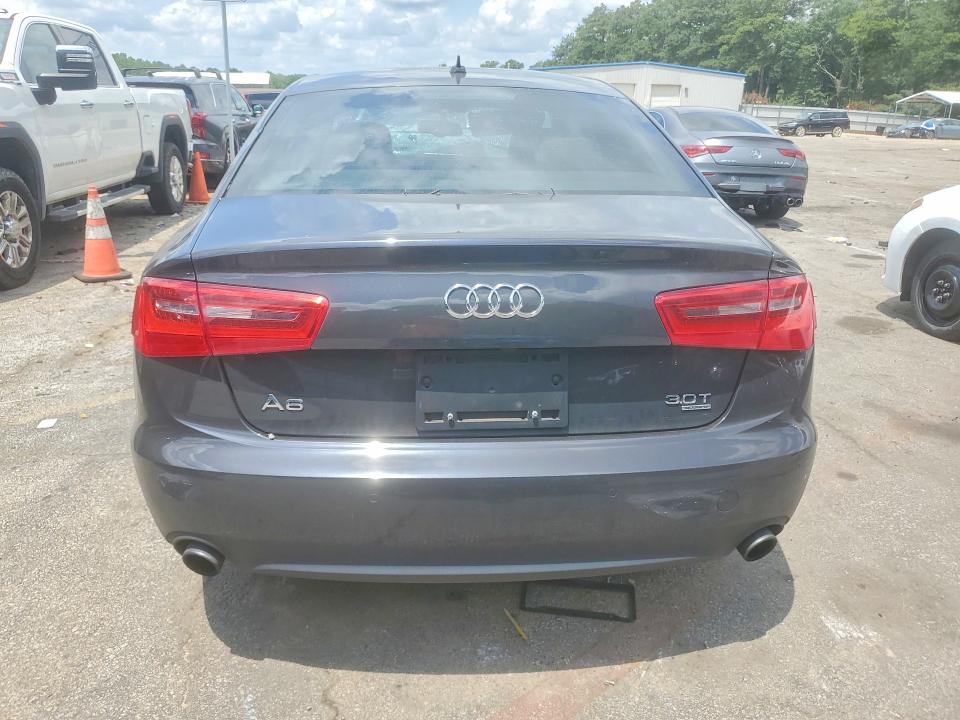2013 Audi A6 VIN WAUGGAFC0DN055555 COPART salvage auction — ROOF, Ga - Cert Of Title-Salvage, sold $3,100 on 2026-07-31 (photo 6)