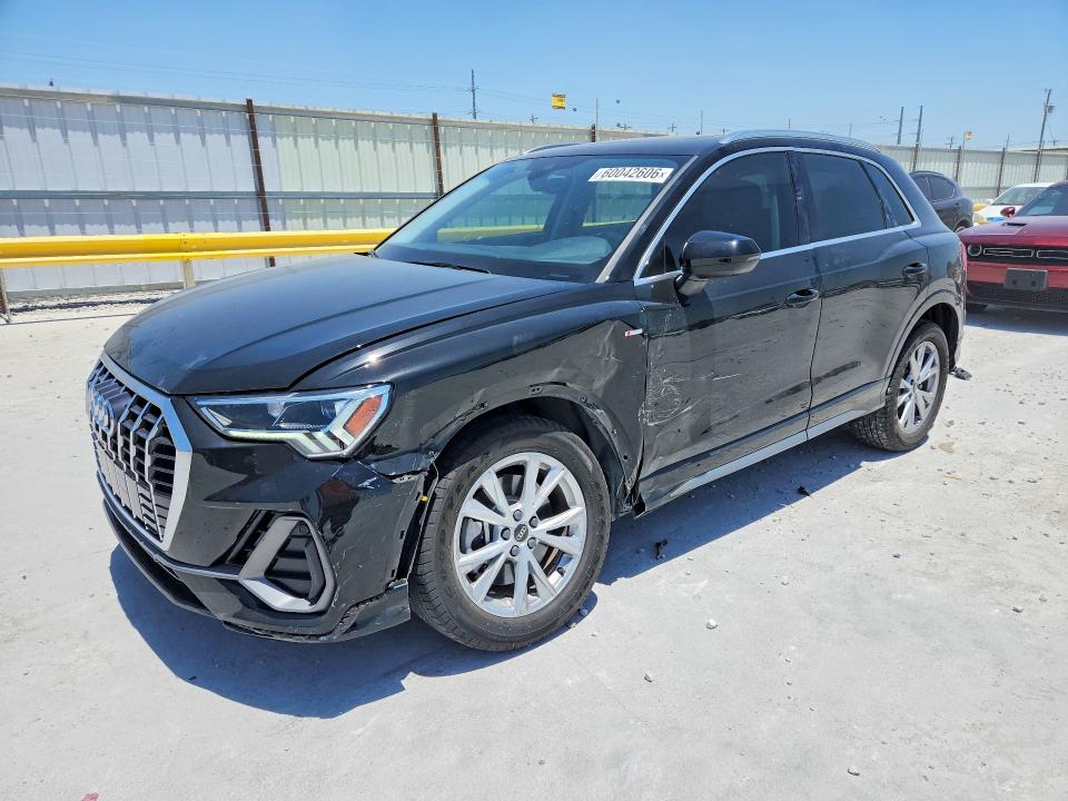 2023 Audi Q3 VIN WA1EECF33P1140763 COPART salvage auction — FRONT END, TX - SALVAGE VEHICLE TITLE, sold $5,000 on 2026-07-28 (photo 1)