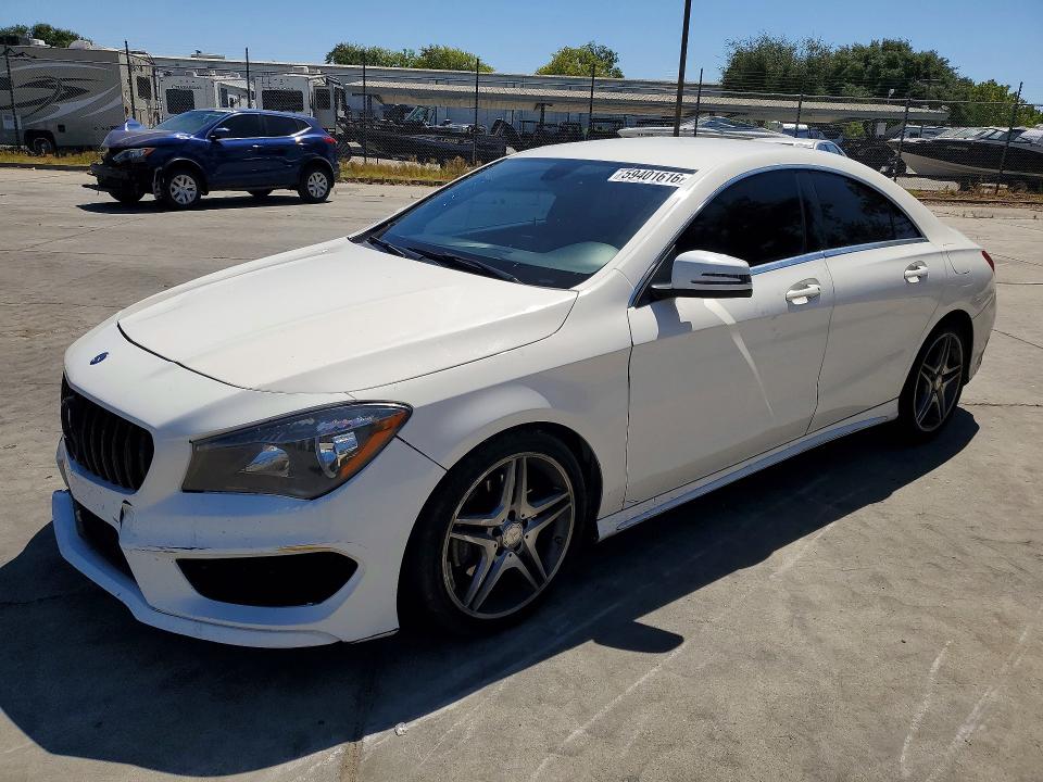 2014 Mercedes-benz Cla-klasse VIN WDDSJ4EB6EN109375 COPART salvage auction — FRONT END, Ca - Salvage Certificate, sold $1,300 on 2026-07-27 (photo 1)