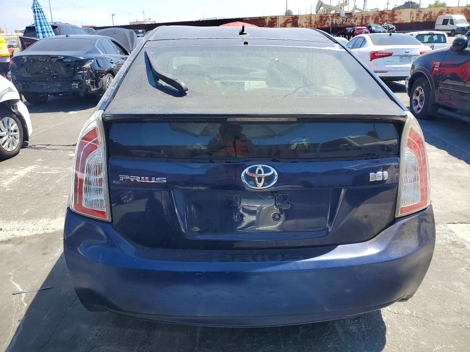 2012 Toyota Prius VIN JTDKN3DU6C1582452 COPART salvage auction — FRONT END, Ca - Salvage Certificate, sold $200 on 2026-07-24 (photo 6)