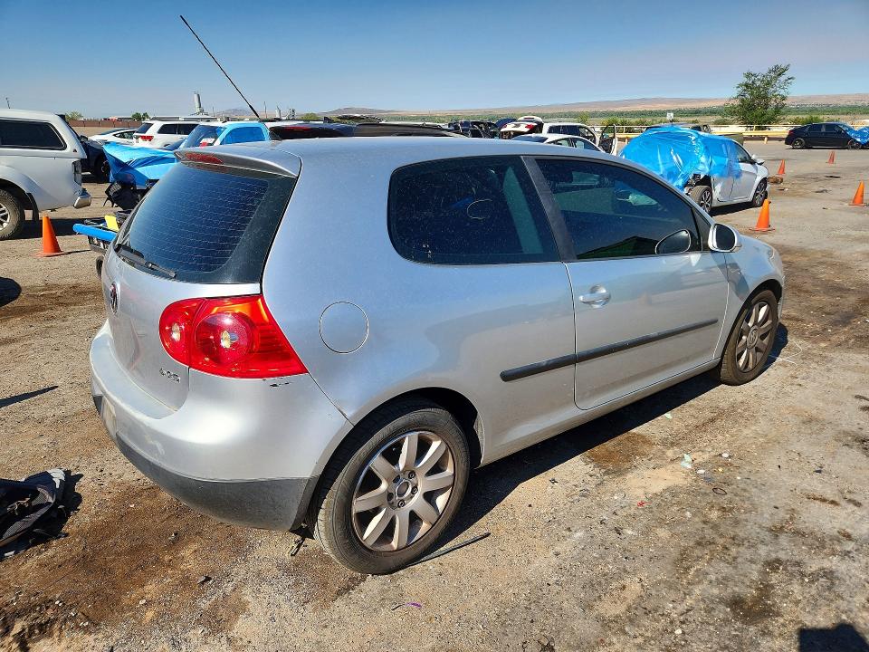 2007 Volkswagen Rabbit VIN WVWAR71K77W200626 COPART salvage auction — MINOR DENT/SCRATCHES, NM - CERT OF TITLE-SALVAGE (P), sold $725 on 2026-07-09 (photo 3)