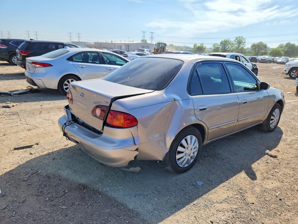 2001 Toyota Corolla VIN 1NXBR12E91Z529465 COPART salvage auction — REAR END, Il - Salvage Certificate, sold $250 on 2026-07-30 (photo 3)