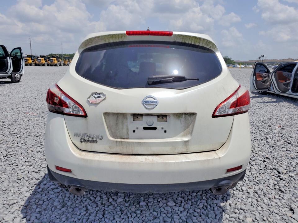 2013 Nissan Murano VIN JN8AZ1MU5DW212400 COPART salvage auction — MINOR DENT/SCRATCHES, Fl - Certificate Of Title, sold $325 on 2026-07-17 (photo 6)