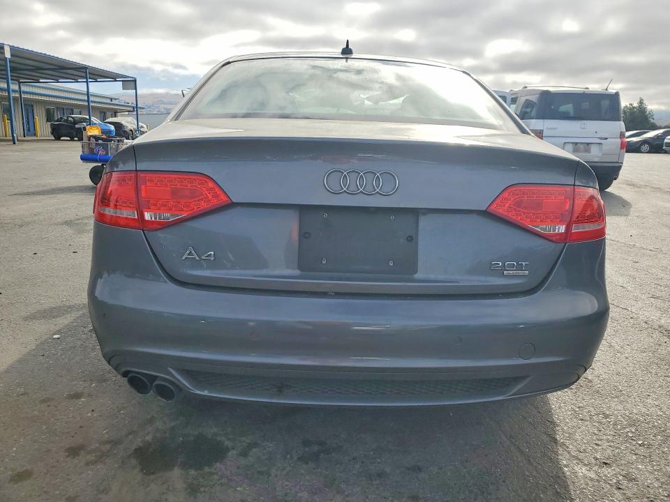 2012 Audi A4 VIN WAUKFAFL7CA120341 COPART salvage auction — FRONT END, Ca - Salvage Certificate, sold $475 on 2026-07-14 (photo 6)