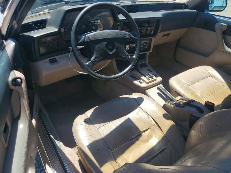 1989 BMW 6 series VIN WBAEC8411K3268049 COPART salvage auction — NORMAL WEAR, CA - DIS/DLR/EXP ONLY CLEAN TITLE, sold $7,000 on 2026-08-04 (photo 8)