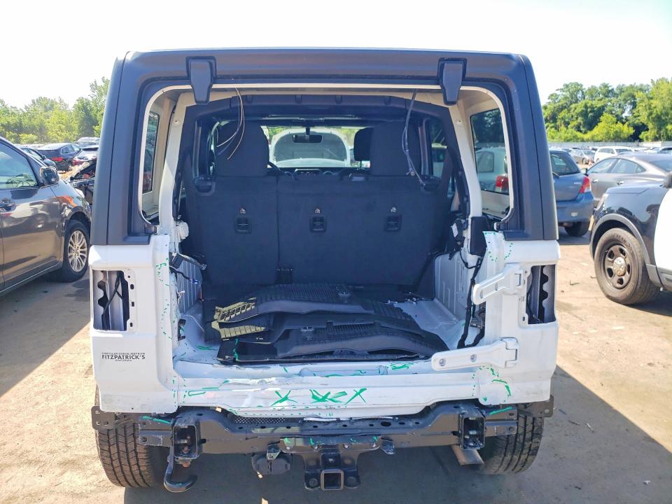 2021 Jeep Wrangler unlimited VIN 1C4HJXDN8MW762400 COPART salvage auction — REAR END, Ct - Cert Of Title-Salvage, sold $7,800 on 2026-07-28 (photo 6)
