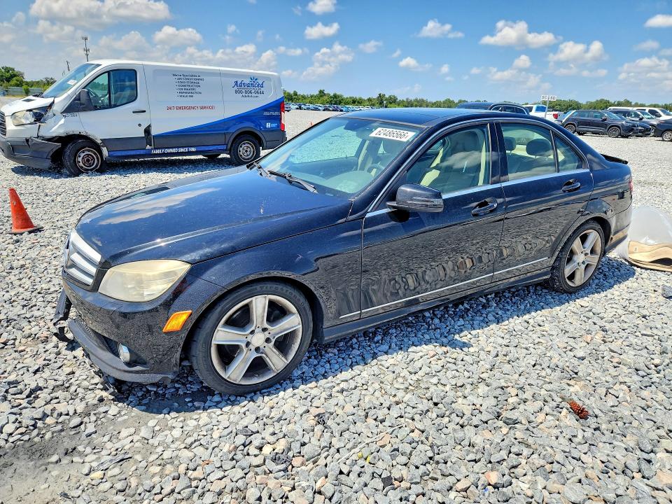 2010 Mercedes-benz C class VIN WDDGF8BB6AR094219 COPART salvage auction — REAR END, FL - CERT OF TITLE SLVG REBUILDABLE, sold $15 on 2026-07-31 (photo 1)