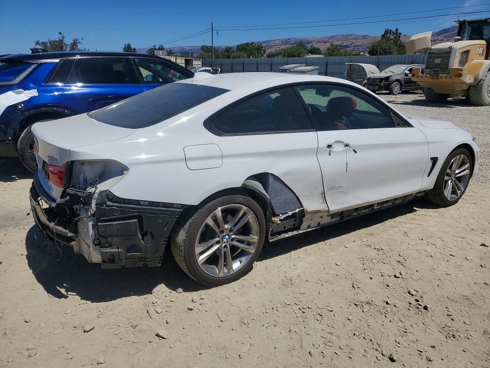 2014 BMW 4 series VIN WBA3N7C51EK221324 COPART salvage auction — REAR END, CA - SALVAGE CERTIFICATE, sold $4,300 on 2026-08-06 (photo 3)