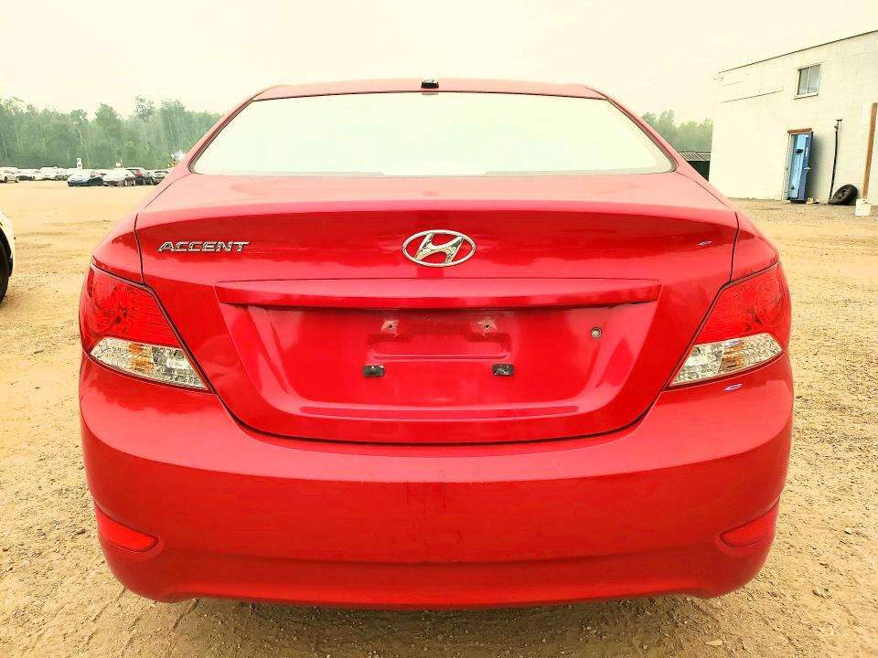 2014 Hyundai Accent VIN KMHCT4AE4EU734481 COPART salvage auction — FRONT END, ON - PERMIT NO BRAND - UNFIT, sold $975 on 2026-07-28 (photo 6)