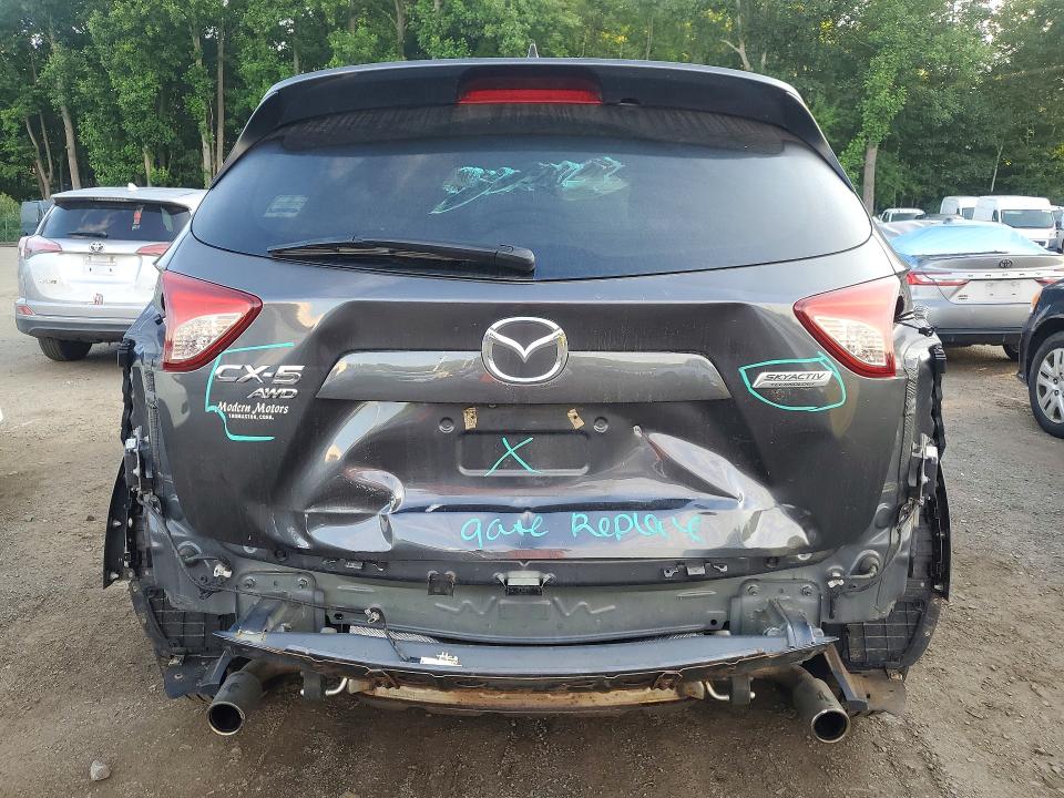 2016 Mazda Cx-5 VIN JM3KE4CY7G0756543 COPART salvage auction — REAR END, Ct - Cert Of Title-Salvage, sold $475 on 2026-07-30 (photo 6)