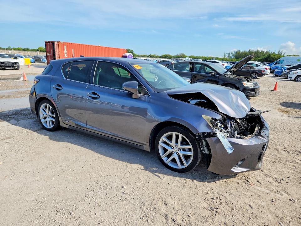 2014 Lexus Ct 200 VIN JTHKD5BH9E2181400 COPART salvage auction — FRONT END, Fl - Cert Of Title Slvg Rebuildable, sold $1,750 on 2026-07-08 (photo 4)