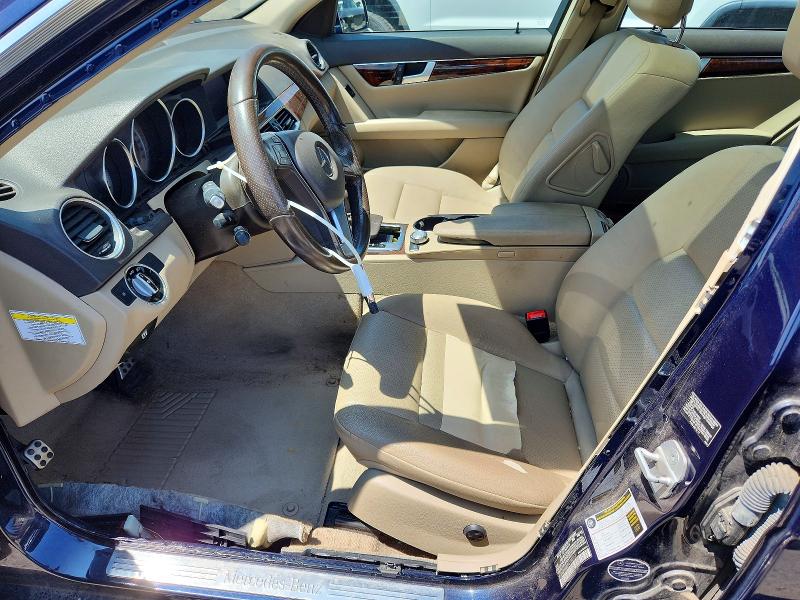 2014 Mercedes-benz C-klasse VIN WDDGF8AB0EG193167 COPART salvage auction — WATER/FLOOD, Pa - Certificate Of Salvage, sold $2,100 on 2026-08-04 (photo 7)