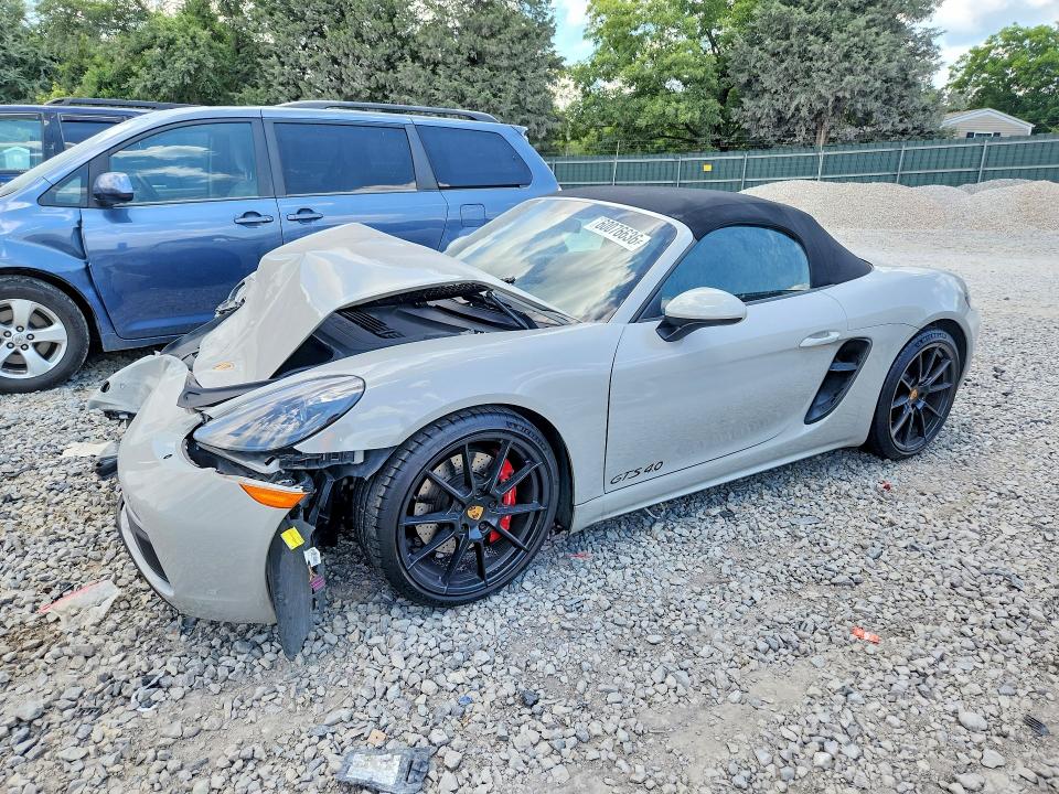 2025 Porsche Boxster VIN WP0CD2A89SK230208 — COPART salvage auction photo