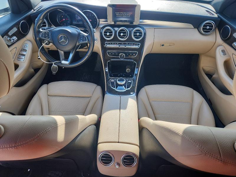 2018 Mercedes-benz C class VIN WDDWF4KB2JR409201 COPART salvage auction — SIDE, TX - SALVAGE VEHICLE TITLE (P), sold $6,800 on 2026-07-17 (photo 8)