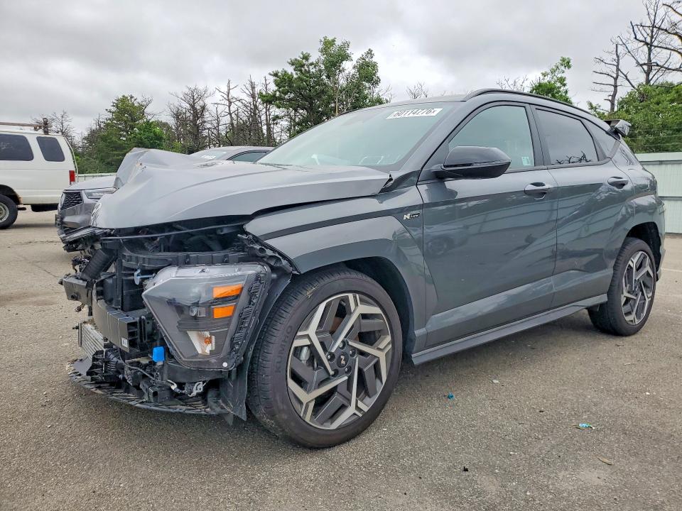 2025 Hyundai Kona VIN KM8HBCA33SU219291 COPART salvage auction — FRONT END, Ny - Mv-907A Salvage Certificate, sold $2,750 on 2026-07-20 (photo 1)
