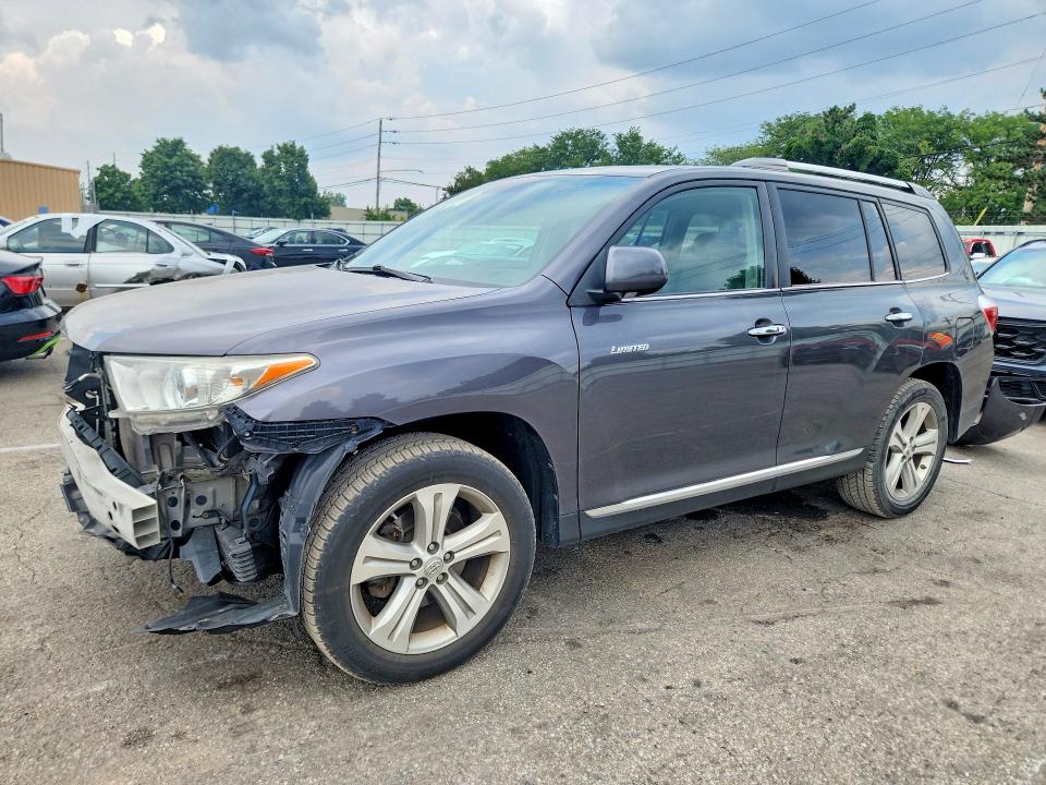 2012 Toyota Highlander VIN 5TDDK3EH6CS148991 COPART salvage auction — FRONT END, OH - CERT OF TITLE-SALVAGE, sold $325 on 2026-07-24 (photo 1)