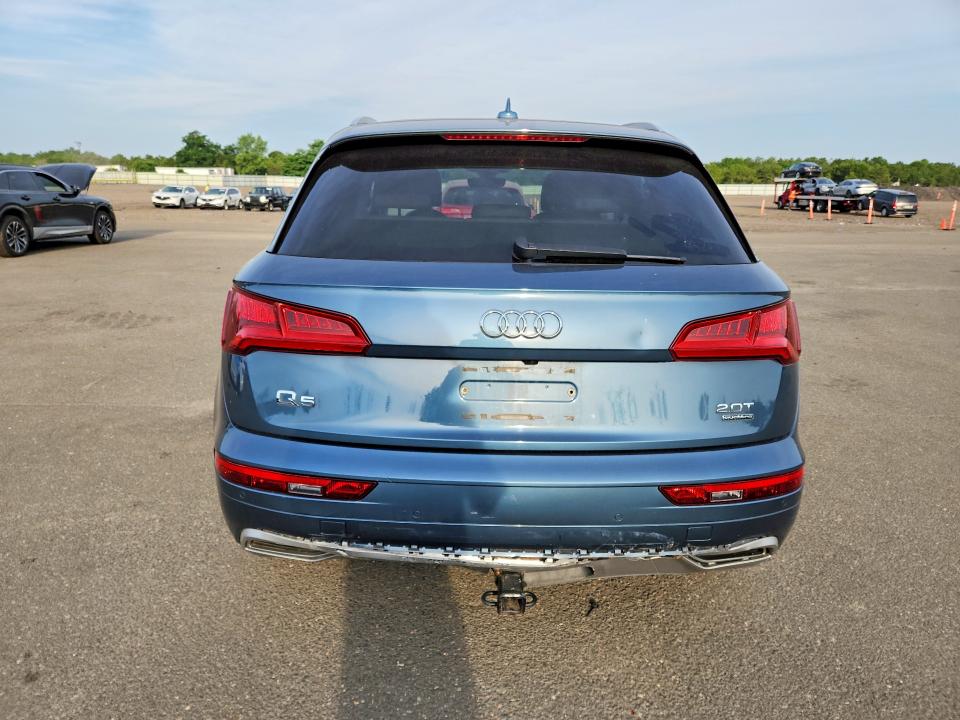 2018 Audi Q5 VIN WA1BNAFY6J2222877 COPART salvage auction — FRONT END, NY - MV-907A SALVAGE CERTIFICATE, sold $7,300 on 2026-07-20 (photo 6)