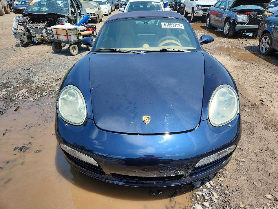 2005 Porsche Boxster VIN WP0CA29805U711969 COPART salvage auction — SIDE, PA - CERT OF SALV-R=RECONSTRUCTED, sold $5,200 on 2026-07-15 (photo 5)
