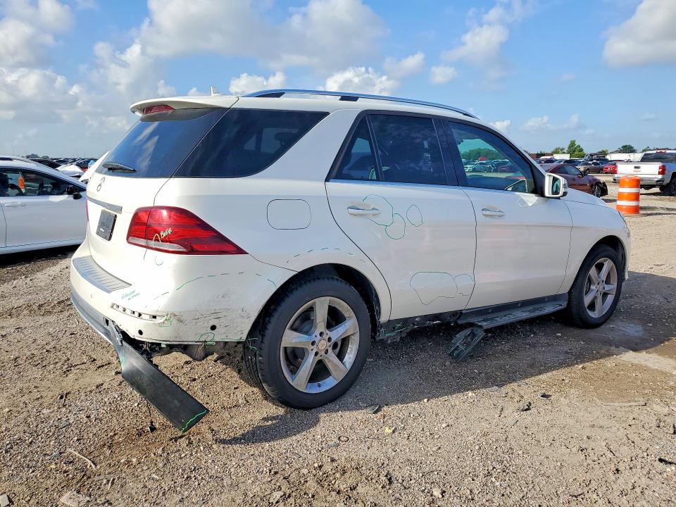 2016 Mercedes-benz Gle VIN 4JGDA5JB2GA650525 COPART salvage auction — REAR END, TX - SALVAGE VEHICLE TITLE (P), sold $10,000 on 2026-07-09 (photo 3)