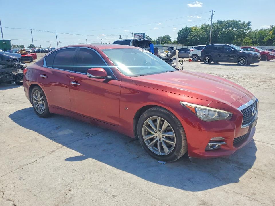 2015 Infiniti Q50 VIN JN1BV7APXFM335141 COPART salvage auction — FRONT END, Ok - Certificate Of Title, sold $2,000 on 2026-07-14 (photo 4)