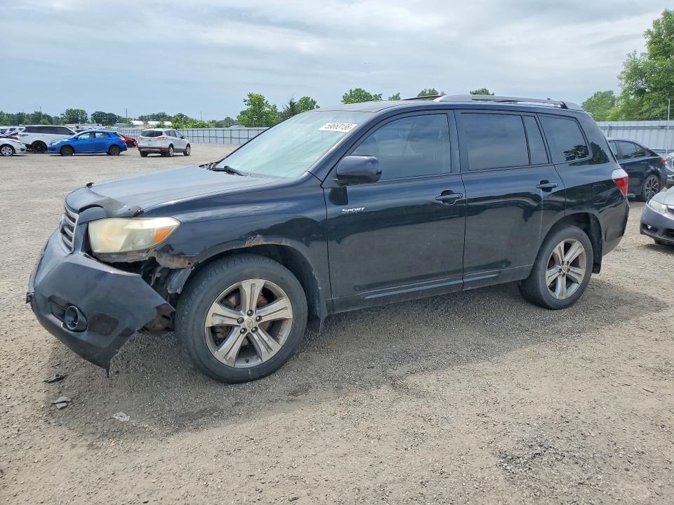 2008 Toyota Highlander VIN JTEES43A682035634 COPART salvage auction — MECHANICAL, On - Permit No Brand - Unfit, sold $1,800 on 2026-07-30 (photo 1)