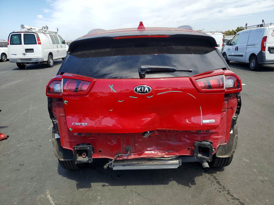 2017 Kia Niro VIN KNDCB3LC8H5048228 COPART salvage auction — REAR END, Ca - Salvage Certificate, sold $1,700 on 2026-07-27 (photo 6)
