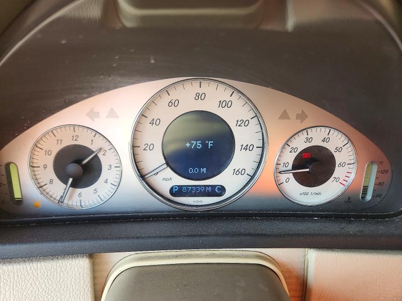 2006 Mercedes-benz Clk-class VIN WDBTJ75J16F168576 COPART salvage auction — FRONT END, NY - MV-907A SALVAGE CERTIFICATE, sold $325 on 2026-07-23 (photo 9)