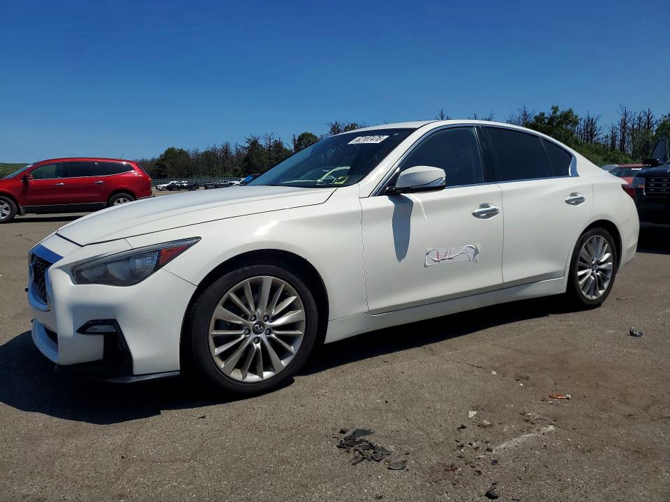 2020 Infiniti Q50 VIN JN1EV7AP9LM206736 COPART salvage auction — WATER/FLOOD, NY - MV907A-FLOOD SALVAGE, sold $1,000 on 2026-07-27 (photo 1)
