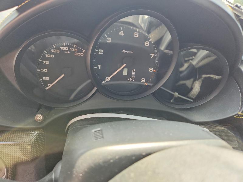 2021 Porsche Boxster VIN WP0CC2A8XMS240221 COPART salvage auction — FRONT END, Fl - Cert Of Title Slvg Rebuildable, sold $26,250 on 2026-07-28 (photo 9)