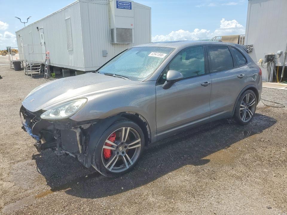 2011 Porsche Cayenne VIN WP1AC2A21BLA82036 COPART salvage auction — FRONT END, FL - CERT OF TITLE SLVG REBUILDABLE, sold $2,100 on 2026-09-21 (photo 1)