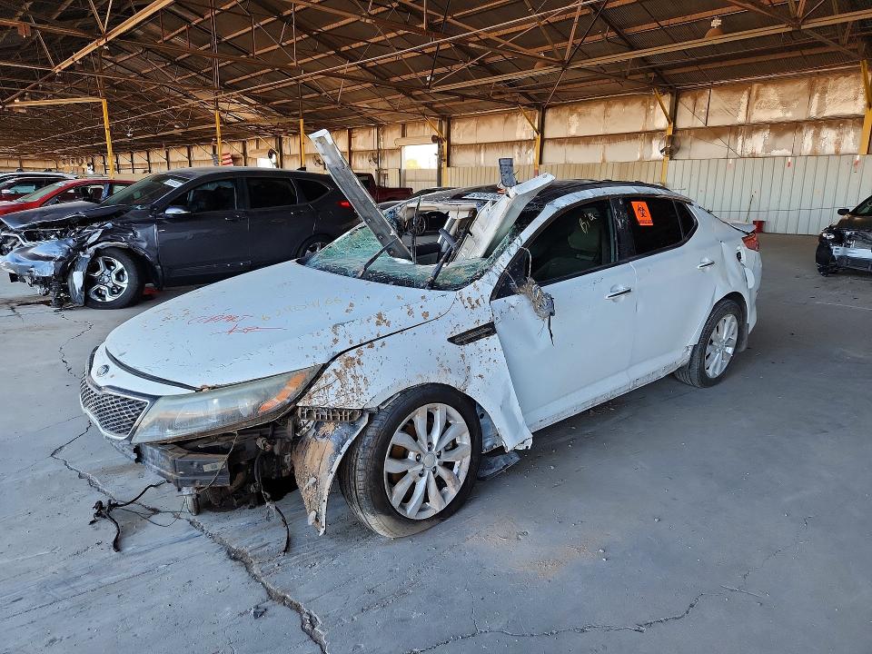 2014 Kia Optima VIN 5XXGN4A7XEG290871 COPART salvage auction — ALL OVER, AZ - CERTIFICATE OF TITLE, sold $475 on 2026-07-29 (photo 1)