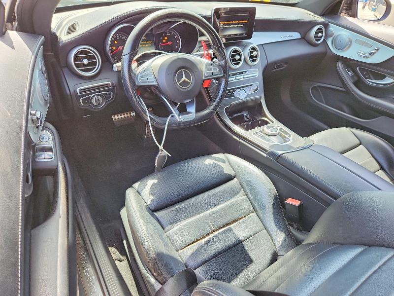 2017 Mercedes-benz C-klasse VIN WDDWJ4JBXHF520428 COPART salvage auction — FRONT END, Salvage Title, sold $4,200 on 2026-08-20 (photo 8)