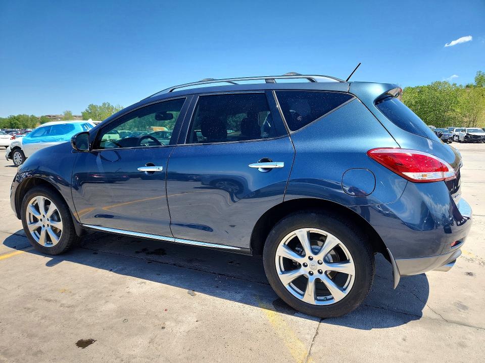 2014 Nissan Murano VIN JN8AZ1MW6EW503605 COPART salvage auction — VANDALISM, Co - Public - Salvage Title, sold $275 on 2026-07-29 (photo 2)