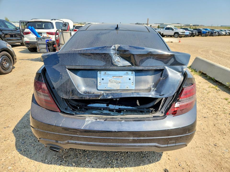 2013 Mercedes-benz C class VIN WDDGJ4HB8DG012070 COPART salvage auction — REAR END, Ab - Bos - Salvage, sold $1,050 on 2026-08-13 (photo 6)