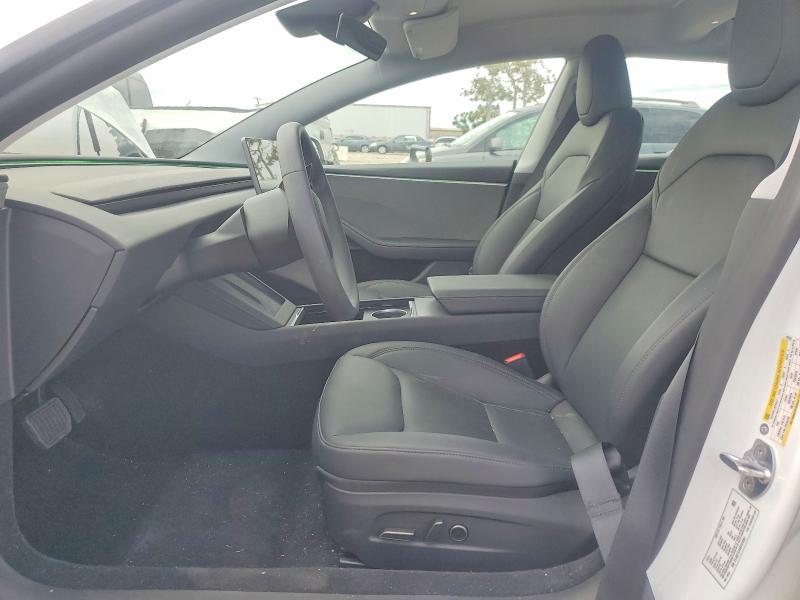 2025 Tesla Model 3 VIN 5YJ3E1EA9SF078951 COPART salvage auction — FRONT END, Ca - Salvage Certificate, sold $13,000 on 2026-09-01 (photo 7)