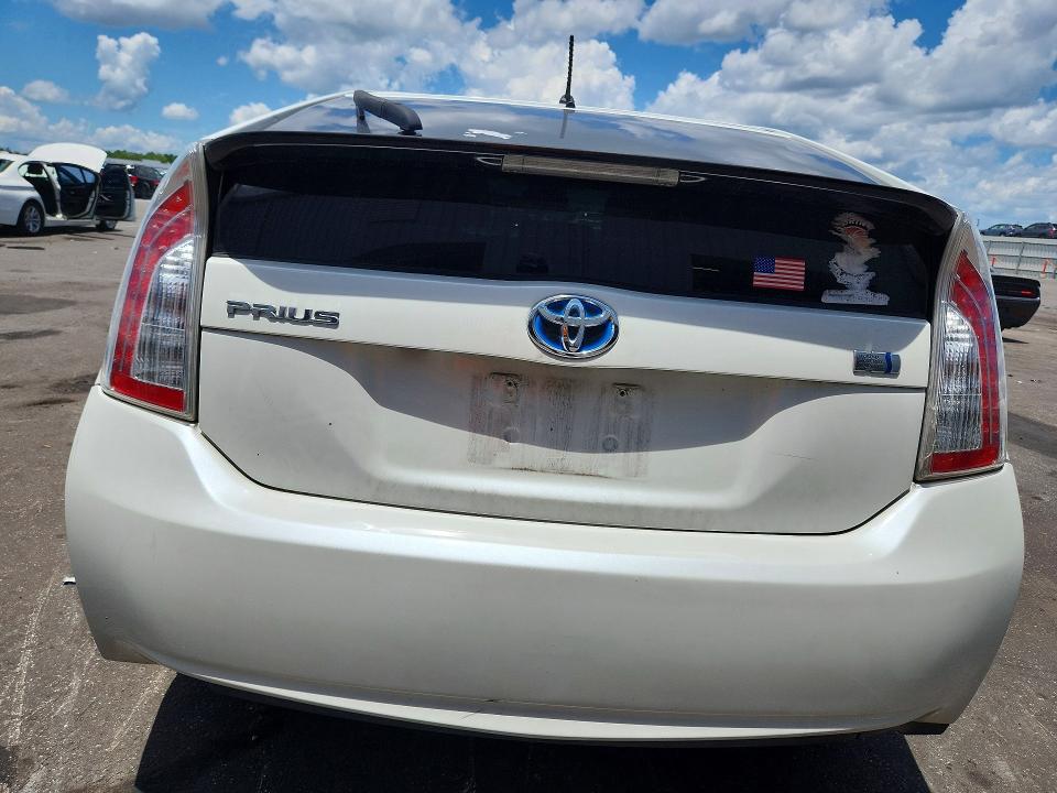 2013 Toyota Prius VIN JTDKN3DU3D5682938 COPART salvage auction — FRONT END, Fl - Certificate Of Title, sold $2,900 on 2026-07-15 (photo 6)