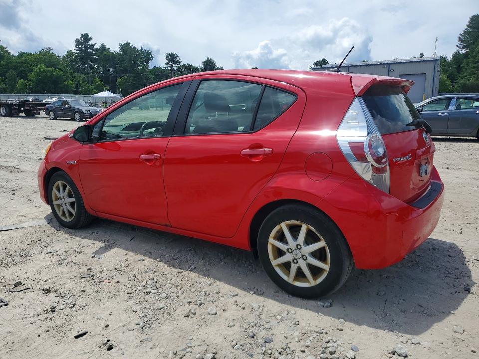 2012 Toyota Prius c VIN JTDKDTB31C1021590 COPART salvage auction — MINOR DENT/SCRATCHES, Ma - Certificate Of Title, sold $925 on 2026-07-16 (photo 2)