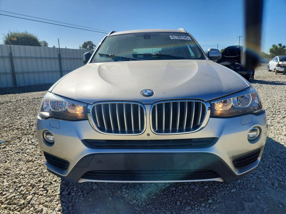 2017 BMW X3 VIN 5UXWX9C36H0T22202 COPART salvage auction — MECHANICAL, CA - SALVAGE CERTIFICATE, sold $200 on 2026-07-28 (photo 5)