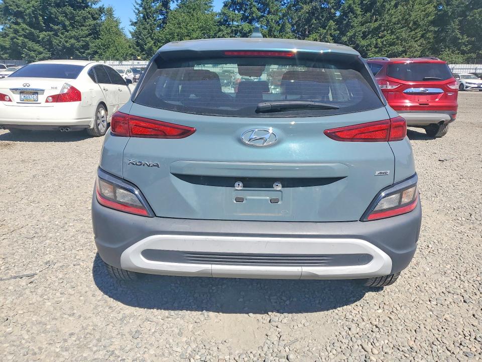 2022 Hyundai Kona VIN KM8K2CAB1NU876768 COPART salvage auction — FRONT END, WA - BILL OF SALE, sold $1,500 on 2026-07-17 (photo 6)
