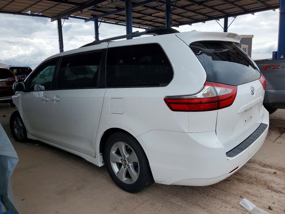 2018 Toyota Sienna VIN 5TDKZ3DC1JS957398 COPART salvage auction — FRONT END, Az - Cert Of Title - Salvage, sold $1,150 on 2026-07-28 (photo 2)