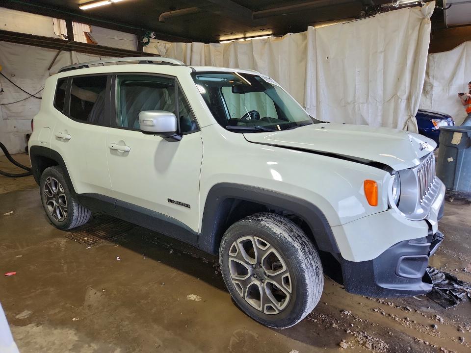 2016 Jeep Renegade VIN ZACCJBDT5GPD32028 COPART salvage auction — FRONT END, Pa - Certificate Of Salvage, sold $2,200 on 2026-07-16 (photo 4)